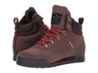 Adidas Skateboarding Jake Boot 2.0 (brown/scarlet/core Black Leather) Men's Lace-up Boots