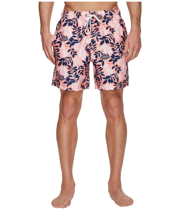 Nautica West Coast Floral Trunk (coaral Sands) Men's Swimwear