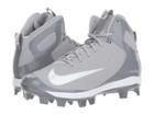 Nike Alpha Huarache Pro Mid Mcs (wolf Grey/white/cool Grey) Men's Cleated Shoes