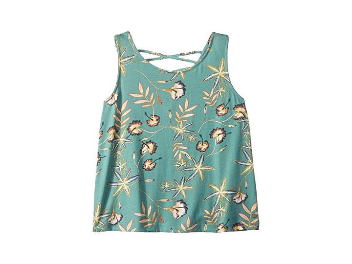 Roxy Kids Under The Sand Top (big Kids) (trellis Bird Flower Youth) Girl's Clothing