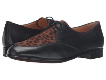Gravati Black Calf Leopard Oxford (black/leopard) Women's Shoes