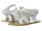 Baby Deer Soft Sole Sandal With Flower (infant) (white) Girls Shoes