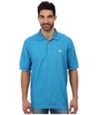 Tommy Bahama The Emfielder Polo Shirt (voyager Blast) Men's Short Sleeve Pullover