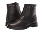 Frye Kelly Stud Front Zip (black Dip-dyed Leather) Women's  Boots