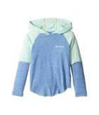 Columbia Kids Silver Ridge Novelty Hoodie (little Kids/big Kids) (medieval Heather/sea Ice Heather) Girl's Sweatshirt