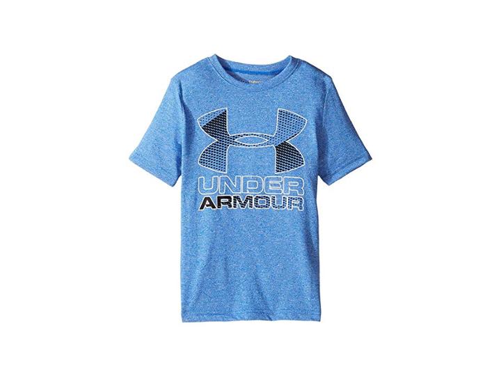 Under Armour Kids Big Logo Hybrid 2.0 Short Sleeve Tee (big Kids) (ultra Blue/white 1) Boy's Clothing