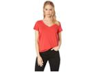 Lamade Short Sleeve Boyfriend (molten Lava) Women's Clothing