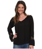 Lucy Love Left Bank Top (black) Women's Long Sleeve Pullover