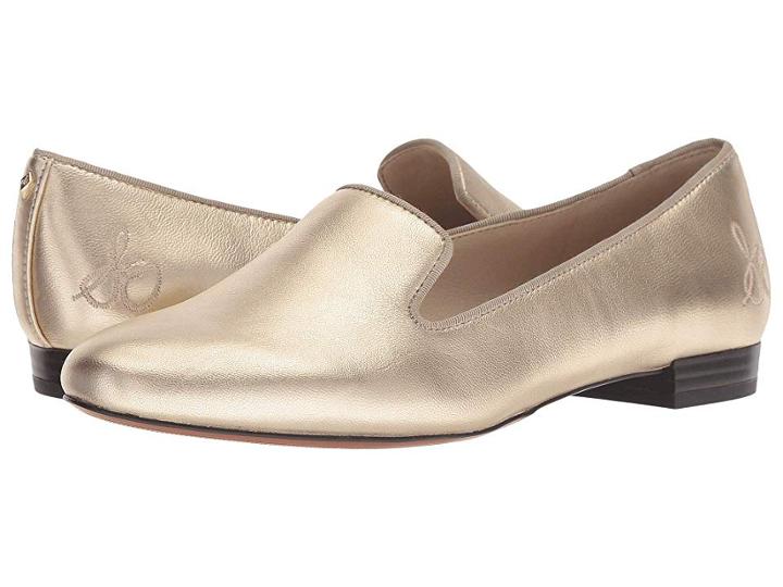 Sam Edelman Jordy (molten Gold Distressed Metallic Leather) Women's Shoes
