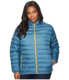 Columbia Plus Size Lake 22 Jacket (blue Heron/pilsner) Women's Coat