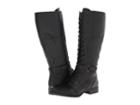 Naturalizer Jakes Wide Shaft Boot (black Wide Shaft Smooth) Women's Lace-up Boots
