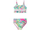 Lilly Pulitzer Kids Upf 50+ Katrina Bikini (toddler/little Kids/big Kids) (multi Shady Lady) Girl's Swimwear