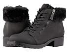 Trotters Below Zero Waterproof (black Nubuck Pu Waterproof/faux Fur) Women's Boots
