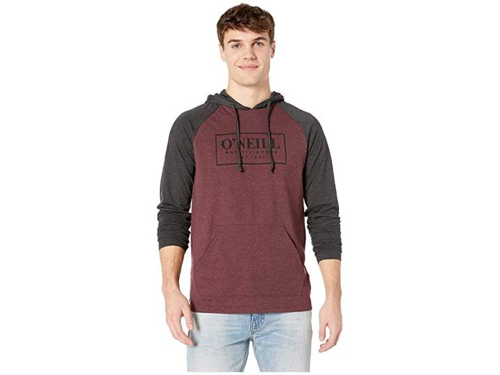 O'neill League Hooded Pullover (wine) Men's Sweatshirt