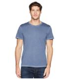 7 For All Mankind Short Sleeve Stone Washed Pima Crew (washed Jean) Men's Clothing