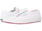 Superga 2750 Coloreycotw Sneaker (white/fuchsia) Women's Lace Up Casual Shoes