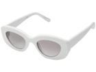 Elizabeth And James Fray (white/smoke Gradient Lens) Fashion Sunglasses