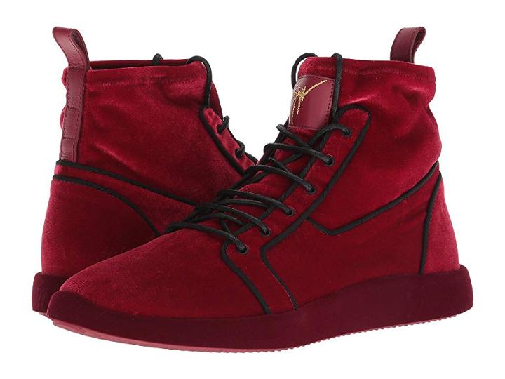 Giuseppe Zanotti Singles Velvet High Top Sneaker (vitigno) Men's Shoes