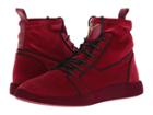 Giuseppe Zanotti Singles Velvet High Top Sneaker (vitigno) Men's Shoes