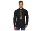 Dsquared2 Stretch Poplin Evening Shirt (black/gold) Men's Clothing