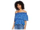 Amuse Society In Your Dreams Woven Top (blue) Women's Clothing