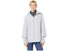 Kenneth Cole New York Poly Bonded Rain W/ Inner Bib And Crinkle Metallic Lining (oyster) Women's Coat