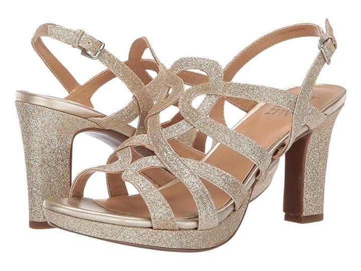 Naturalizer Cameron (gold) Women's Dress Sandals