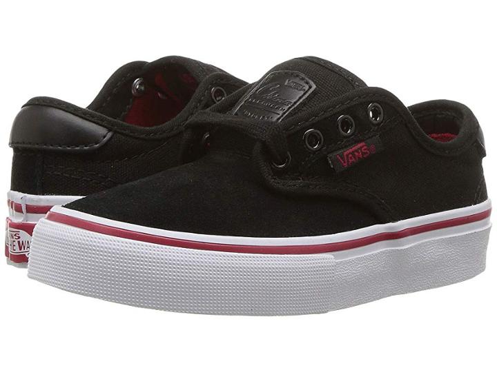 Vans Kids Chima Ferguson Pro (little Kid/big Kid) (black/white/chili Pepper) Boys Shoes