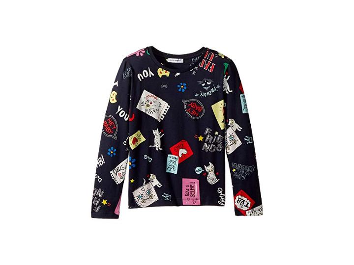 Dolce & Gabbana Kids Love T-shirt (toddler/little Kids) (dark Blue) Girl's T Shirt