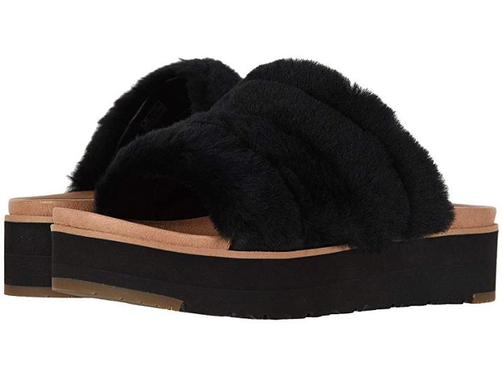 Ugg Fluff Yeah Sandal (black) Women's Slide Shoes