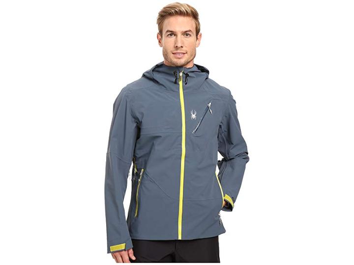 Spyder Eiger Shell Jacket (union Blue/sulfur) Men's Coat