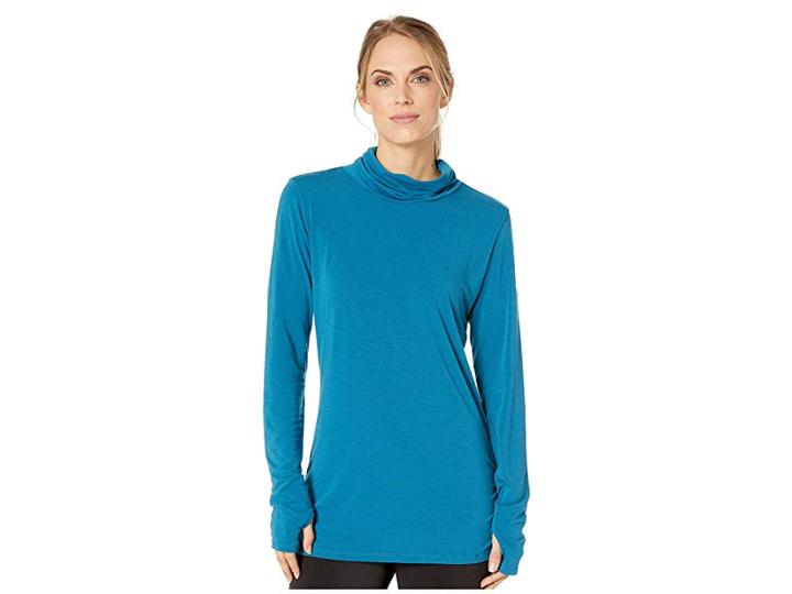 Columbia Take It Easytm Long Sleeve Tee (lagoon) Women's Long Sleeve Pullover