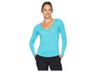 Jamie Sadock Sunsense(r) Long Sleeve Layering Top (cyan) Women's Long Sleeve Pullover