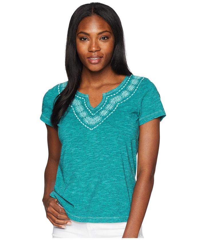 Aventura Clothing Maisie Short Sleeve Top (porcelain Green) Women's Clothing