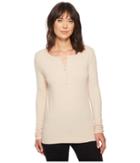 Lamade Alex Henley (oat) Women's Long Sleeve Pullover