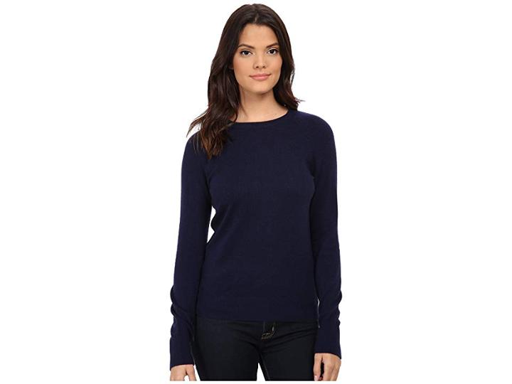 Equipment Sloane Crew Neck L/s Top (peacoat) Women's Long Sleeve Pullover