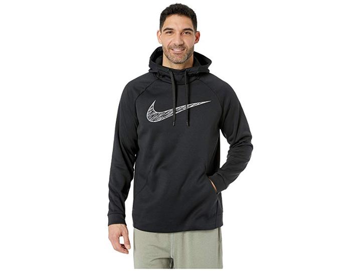Nike Thermal Hoodie Essential Graphic 4 (black/white) Men's Sweatshirt