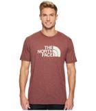 The North Face Short Sleeve 1/2 Dome Tee (sequoia Red Heather/vintage White) Men's T Shirt