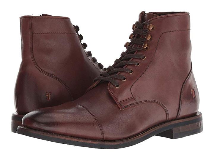 Frye Ben Cap Toe Lace-up (redwood) Men's  Boots