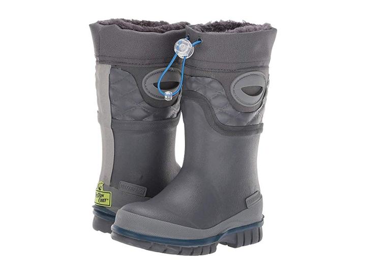 Western Chief Kids Winterprene Boots (toddler/little Kid/big Kid) (charcoal) Girls Shoes