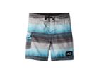 O'neill Kids Santa Cruz Stripe Boardshorts (toddler/little Kids) (ocean) Boy's Swimwear