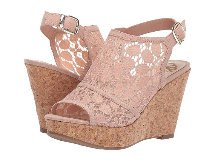 Fergalicious Karma (blush) Women's Wedge Shoes
