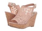 Fergalicious Karma (blush) Women's Wedge Shoes