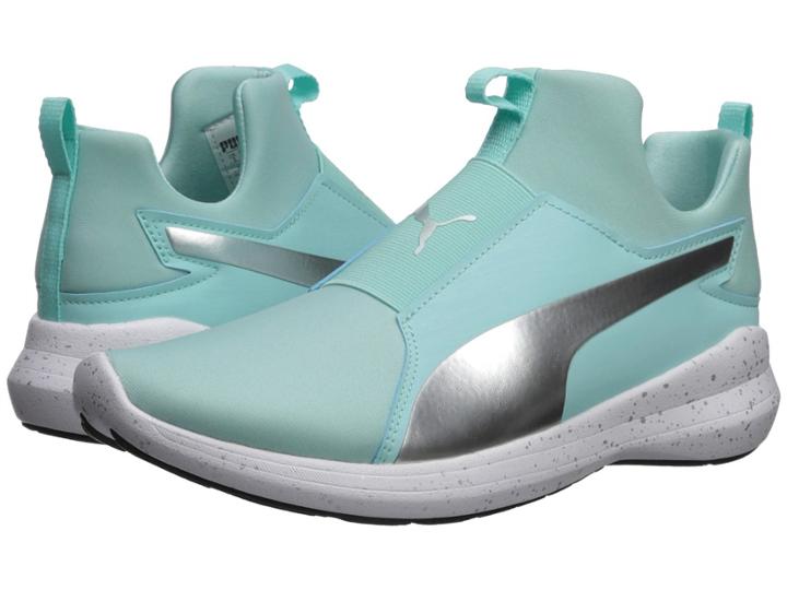 Puma Rebel Mid Speckles (island Paradise/puma Silver) Women's Shoes