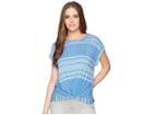 Lucky Brand All Over Print Tee (baleine Blue) Women's T Shirt