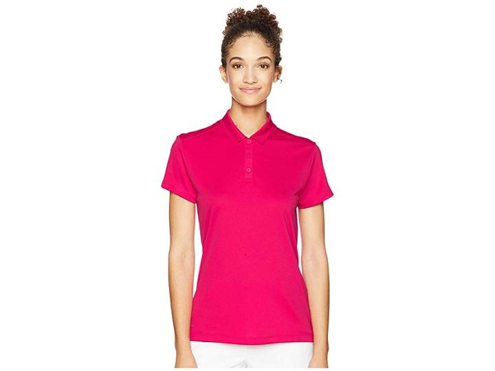 Nike Golf Dry Polo Short Sleeve (rush Pink/flint Silver) Women's Clothing