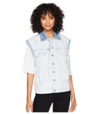 7 For All Mankind Oversize Vest (cloud Bleach Out 4) Women's Vest