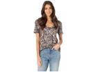 Ag Adriano Goldschmied Henson T-shirt (untamed Camo/dark Ivy) Women's T Shirt