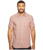 The North Face Short Sleeve Passport Shirt (sunbaked Red Plaid (prior Season)) Men's Short Sleeve Button Up