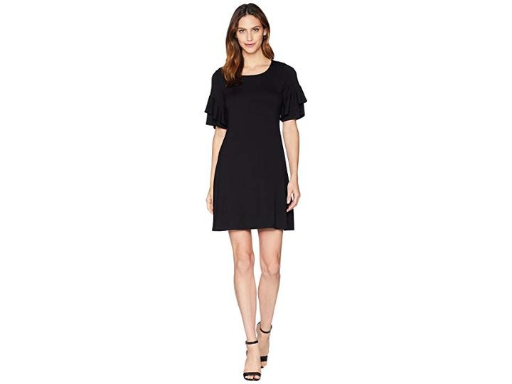 Karen Kane Ruffle Sleeve Dress (black) Women's Dress